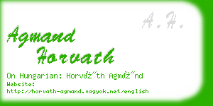 agmand horvath business card